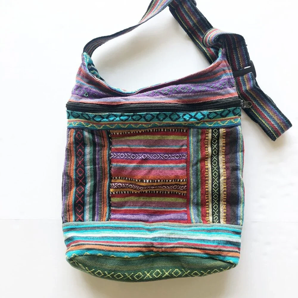 GANESH HIMAL Hobo Shoulder Crossbody Multicolored Purse Bag